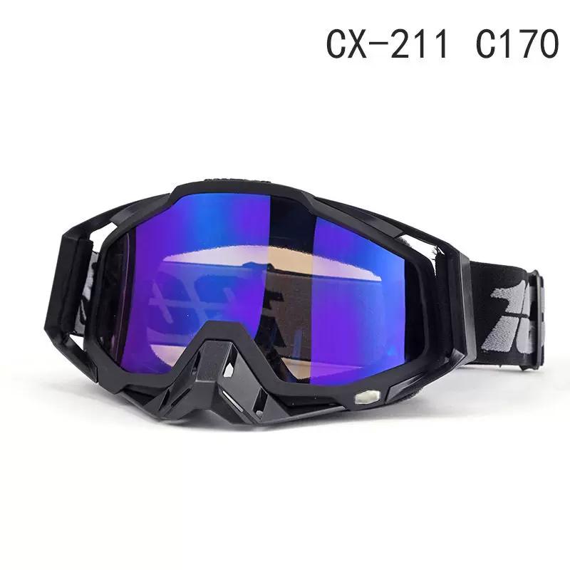 Fully Enclosed Goggles, Motorcycle Goggles, Men's Anti-Dust, Anti-Fog Ski Goggles, Off-Road Windproof Goggles, Outdoor Riding Goggles