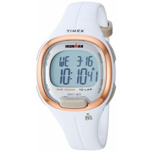 

Женские часы Timex TW5M19900 Ironman Transit Essential 10 с белым полимерным ремешком