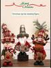Santa Claus Linen Apron Standing Doll Christmas Decoration Ornament