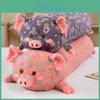 Three-layered Soft Plush Pig Pillow Flower Fabric Stuffed Animal Toy For Boys And Girls Ideal For Sleeping And Snuggling 110cm/130cm