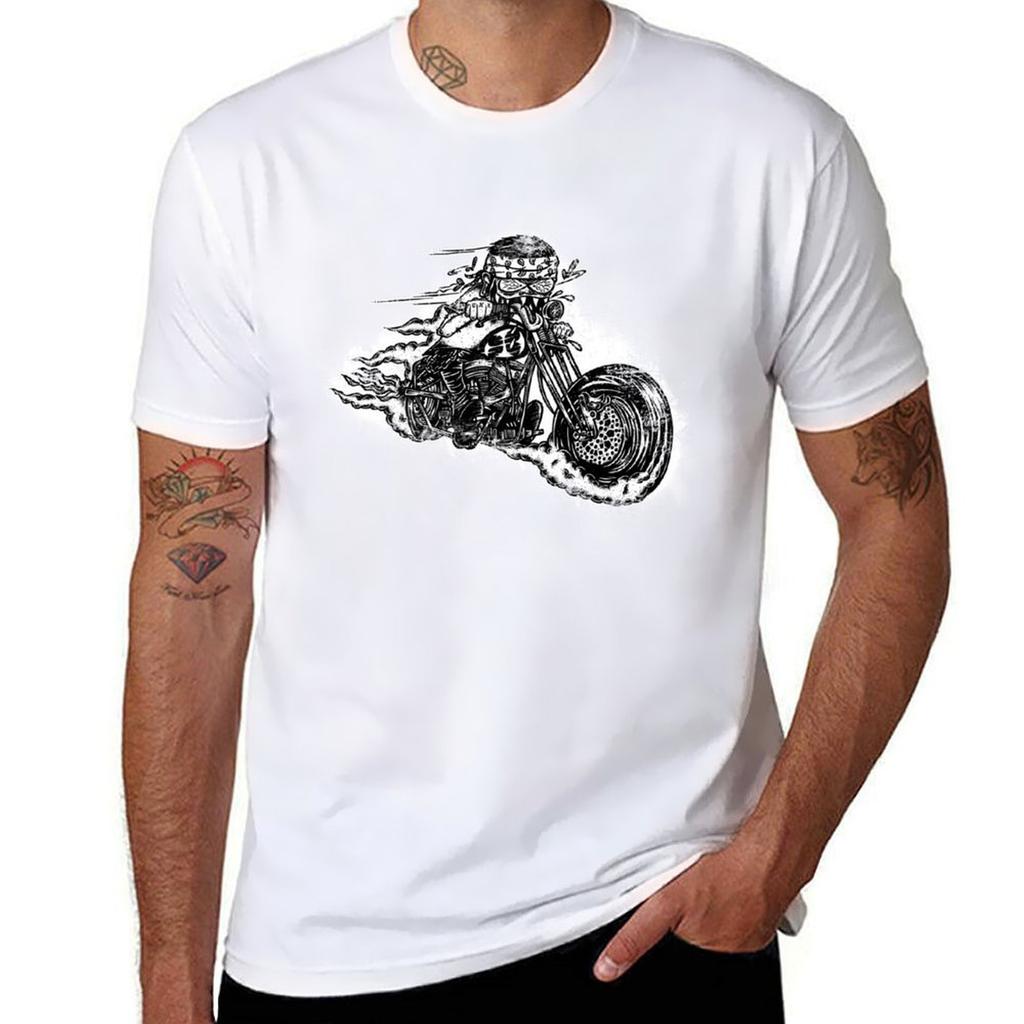 Bobber Rider Tshirt Soft Basic Cotton Short Sleeve Tee