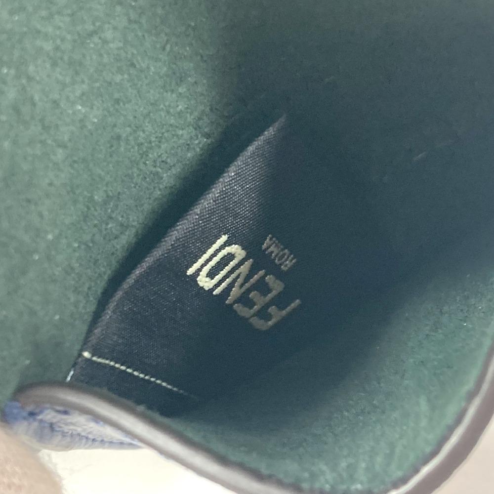 FENDI Bucket type Bag type Key Ring Key Holder Bag Charm charm Leather Navy