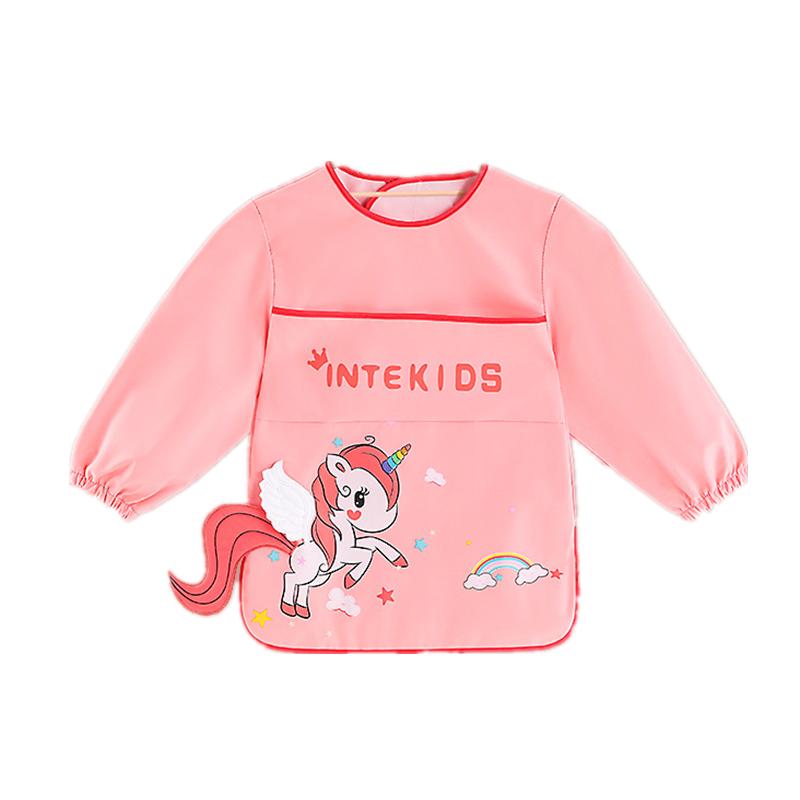Kinder Cartoon Einhorn Schürze Jungen Mädchen Küche Kochen Backen Malen Kochen Kunst Lätzchen Mode Schürze Baby Lätzchen