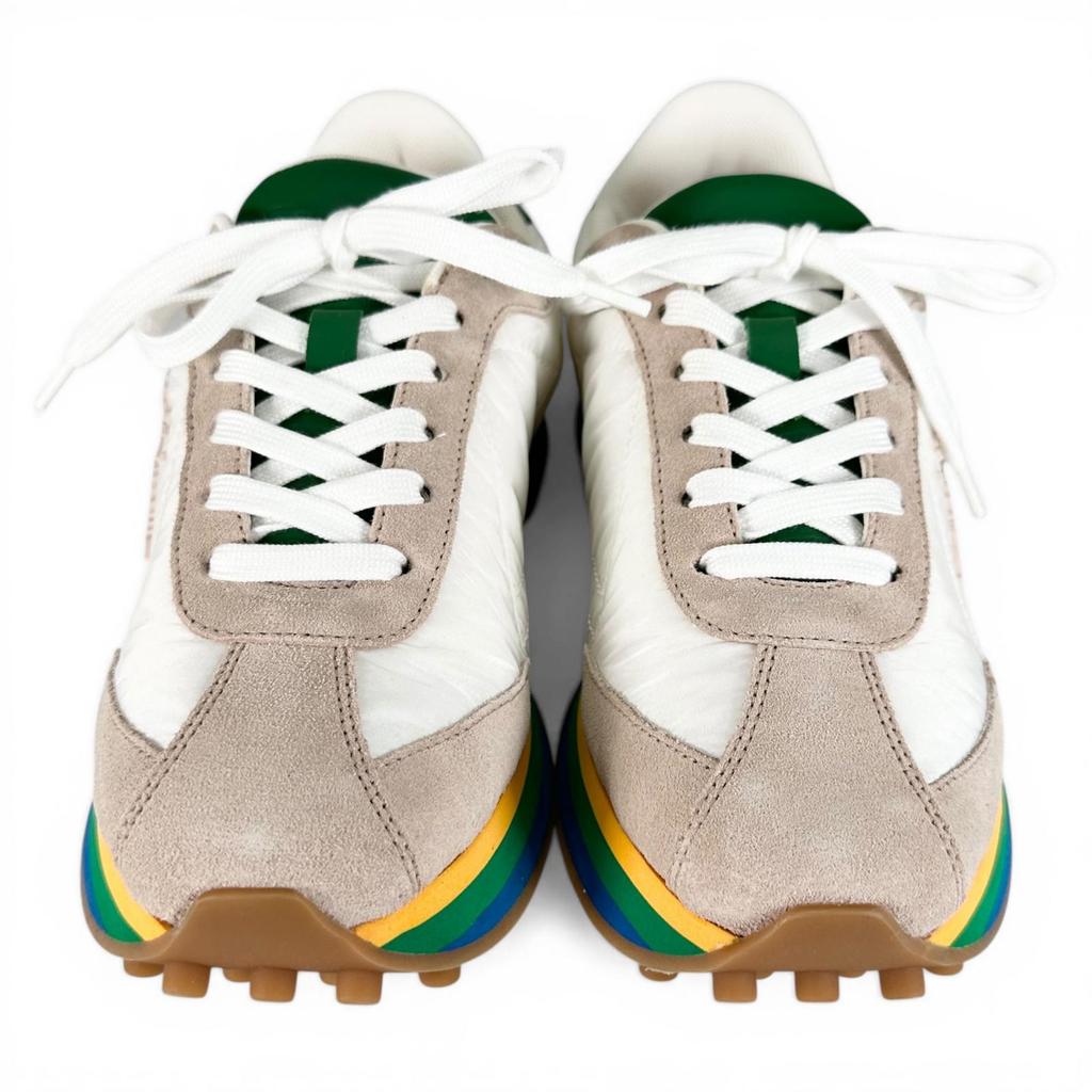 Excellent Salvatore Ferragamo sneakers IGGY GanciniMetal multicolor 6.5 0756565 Used