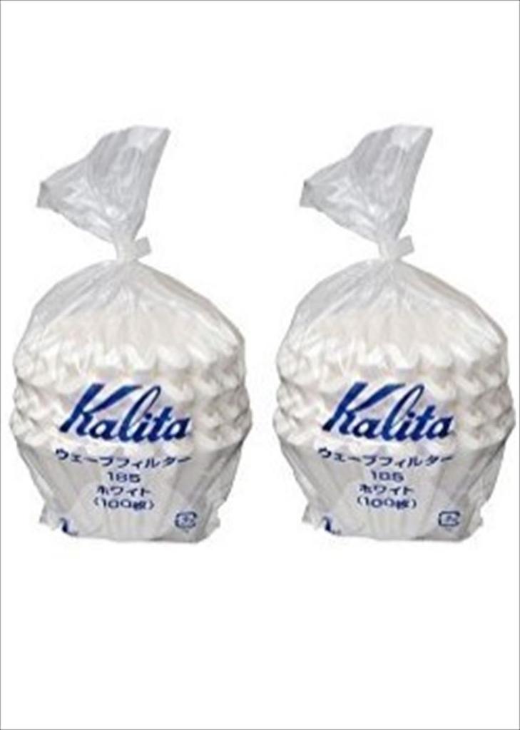 (2) - Twin Pack Kalita 22212 Wave Filters, 185, Pack of 200 total, White (Japan Import)