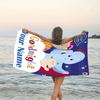 1pc In the Night Garden2 Beach Towel with Custom Name, Beach/Swimming/Bath/Picnic/Camping Towel, Suitable for Seaside Beaches
