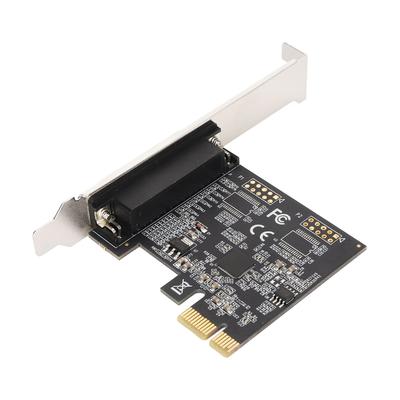 1-Port PCI Express Parallelkarte IEEE 1284 DB25 PCIE Parallelkarte ECP-Modus Desktop-Erweiterung LPT-Controller für Drucker