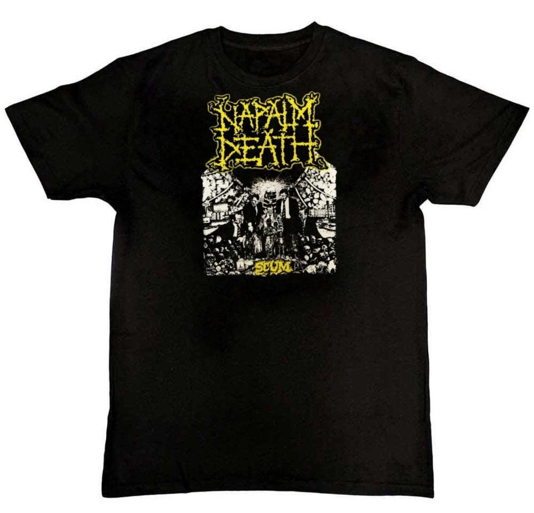 Rare Napalm Death - Scum Graphic Print Mens T-Shirt S