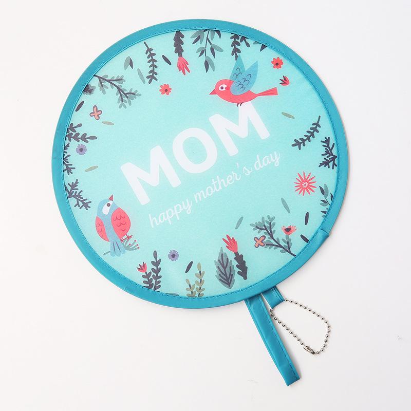 Children's Cartoon Mini Round Folding Fan - Portable and Compact Summer Fan for Kids and Adults