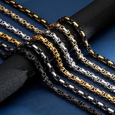 Trendy Back Chain Necklace, Personalized Domineering Men'S Imperial Chain Hip-Hop Jewelry Accessories