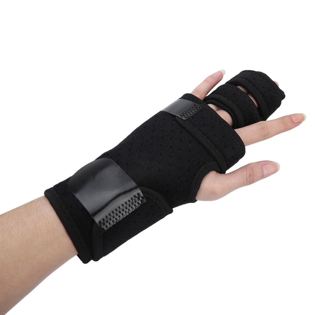 Finger Splint Adjustable Pain Relief Splint Finger Support Brace for Finger Fracture Postoperative Care Left Hand