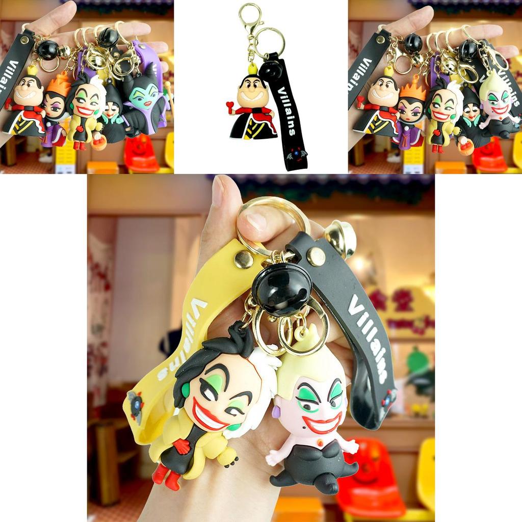 Cute Cartoon Villain Witch Keychain Unique Pvc Bag Charm For Men And Women