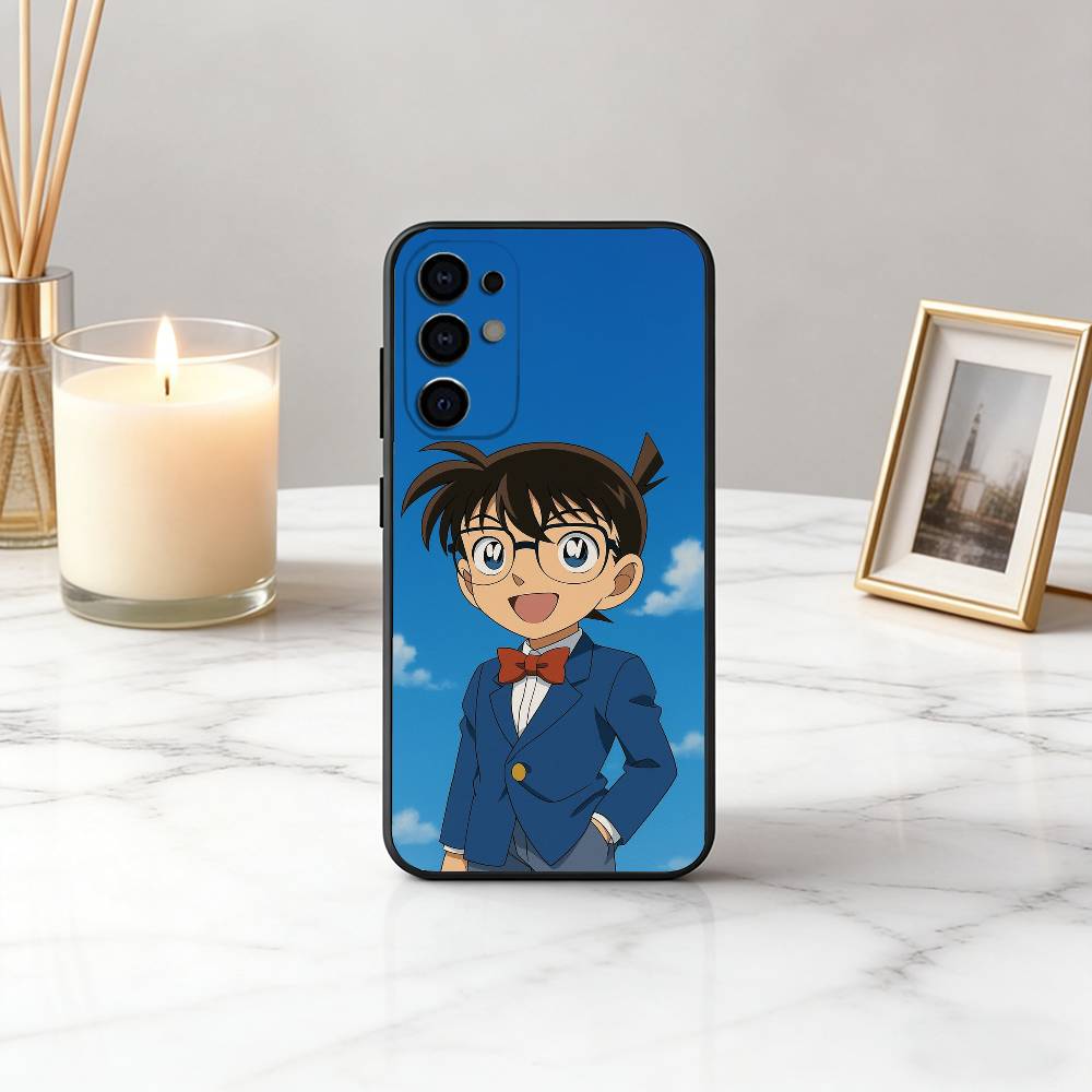 Famous D-Detective Boy C-Conan-es Phone Case For Samsung S25,S24,S21,S22,S23,S30,Ultra,S20,Plus,Fe,Soft Silicone Black Cover