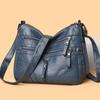 Large-capacity Soft Leather Women's Messenger Bag, New Mother Bag, Mother-in-law Bag, Simple Shoulder Bag.