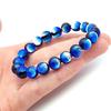 [GOLD STONE] Yonaguni Blue Firefly Glass 10mm Glowing Bracelet from Yonaguni Island, Okinawa, Inner Diameter: Approx. 16.5cm
