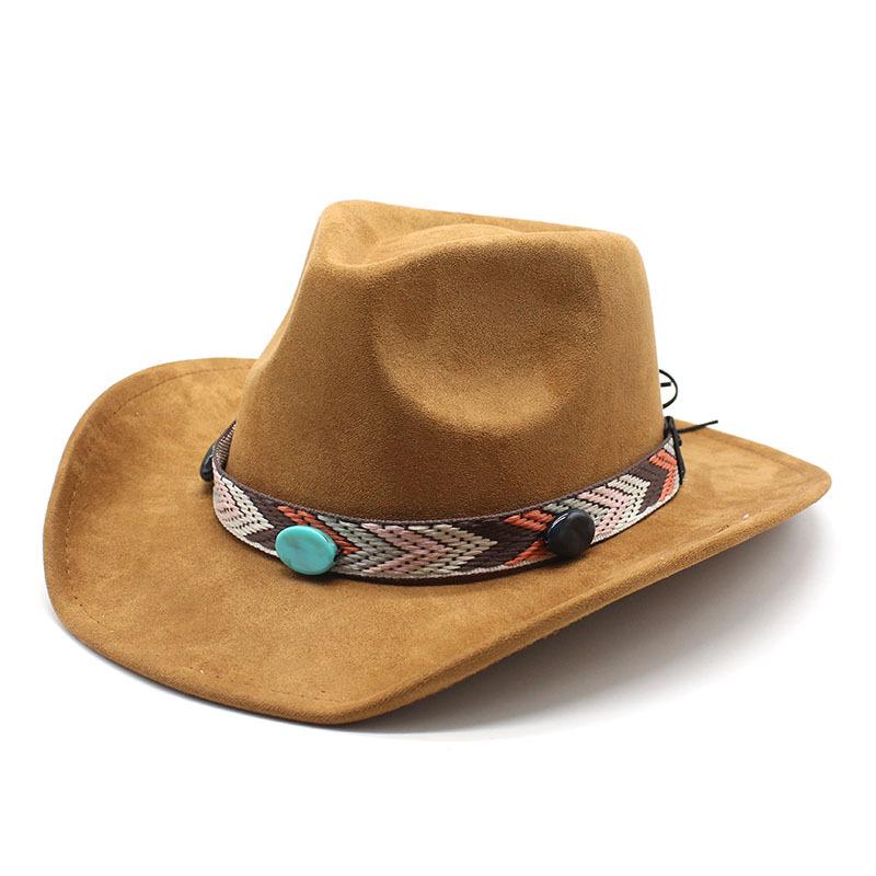 eBay Suede Top Hat Women's Bohemian Big Eave Hat Gentleman's Hat