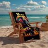 Custom Name Ultra-Soft Beach Towel with Elephant Theme,Ideal for Pool - Camping, Diving - Perfect Travel Essential, Vibrant Beach Towel.