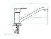 Sagra Black Floor-Mounted Sink Tap