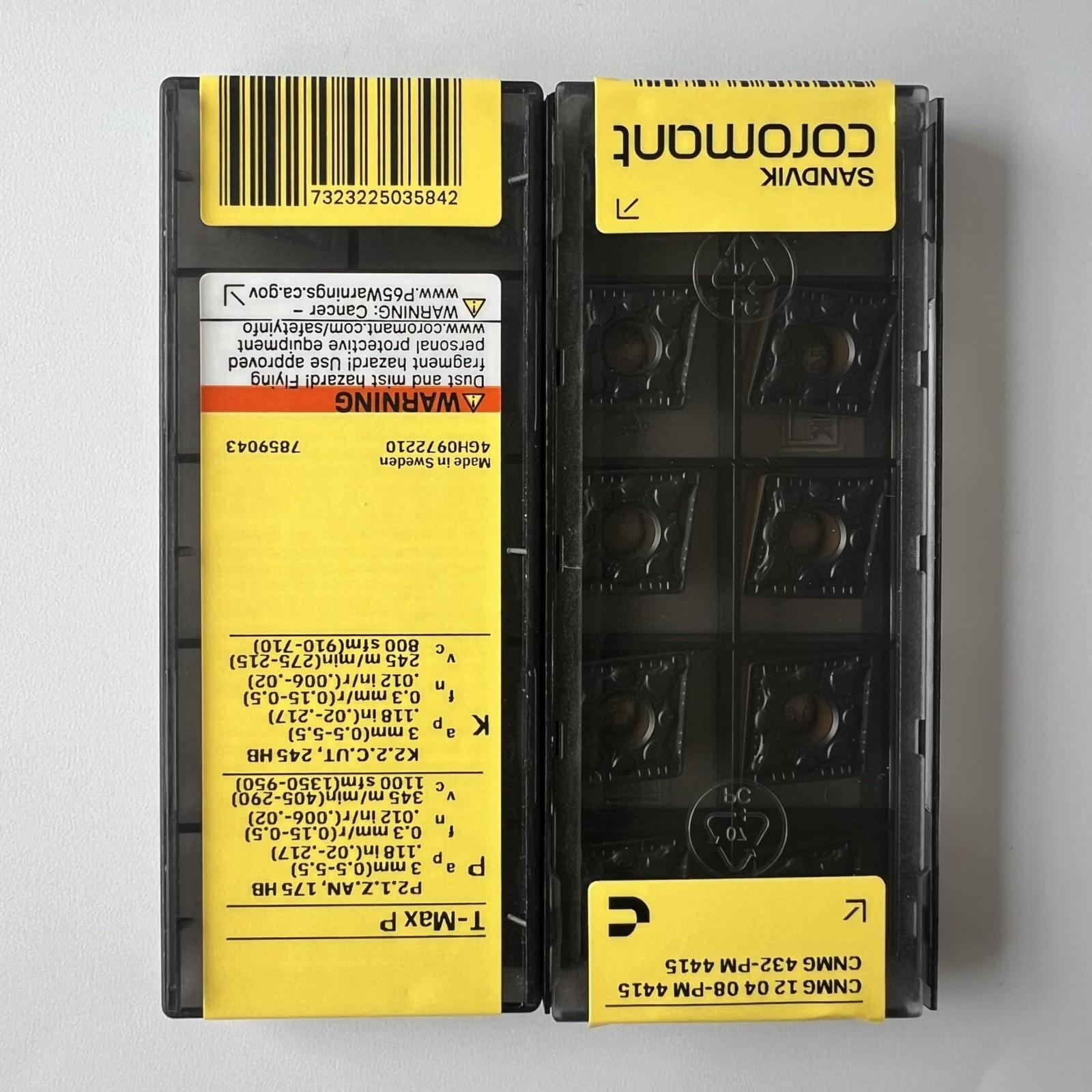 

SANDVIK / CNMG120408-PM 4415 / Original Swedish hard alloy blade 10 Pcs