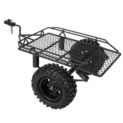 Metal RC Bucket Trailer Simulation Trailing Car for TRX4 D90 SCX10 CC01 1 10 DIY PartsBlack