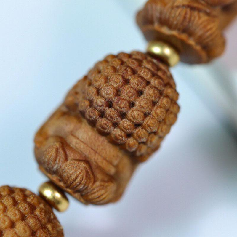 Handmade India Sandalwood Pendant: Creative Child Keychain or Car Ornament