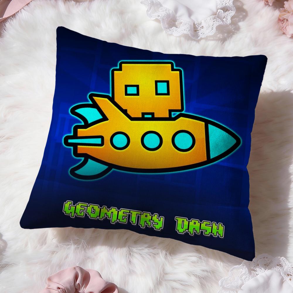G-Geometry DashS Video Cushion Cover Premium Comfort Reversible Pillow Cove -Two In One Design for Any Room & Car Interior