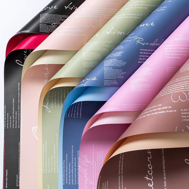 Two-Tone Waterproof Hanji Paper for DIY Flower Wrapping and Bouquet Packaging