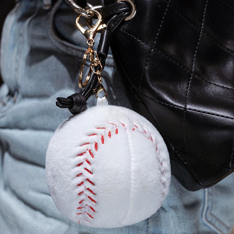 9/20Cm Baseball Pluche Kussen Gevuld Groen Wit Geel Sportbal Pluche Sofa Stoel Decoratie Cadeau 9x9cm pendant