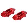 2pcs Set Metal Front Rear Brake Disc Calipers for LOSI SUPER BAJA REY 1 6 RC Car Upgrade PartsRed