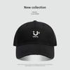 Retro baseball cap female face small versatile letter embroidery soft top cap male summer shade
