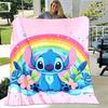 1pc Stitch Printing Blanket - Soft, All-Season Throw for Office Blanket, Personalized Gift with Adorable Cartoon Design