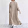 Spot Hot-selling Women's Clothing European Beautiful Women Autumn Fashion Vest Dress Long Sleeve Long Coat Two-piece Set