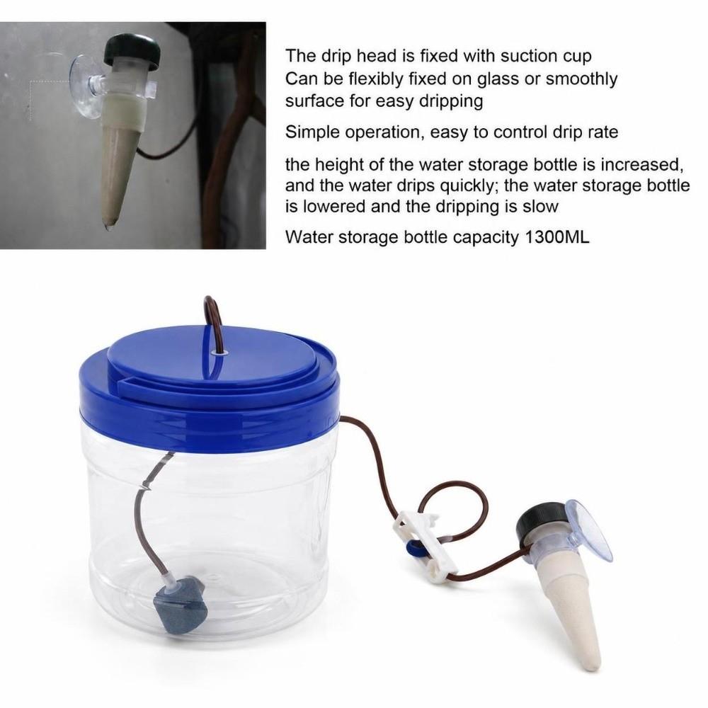 1 set Plastic Reptile Water Dripper Adjustable Drip Speed Reptile Humidifier  Reptile Pets