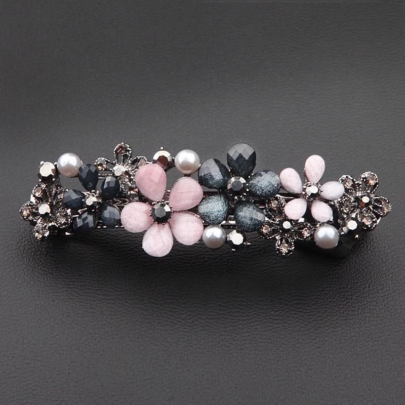 Elegant Faux Pearl Beaded Ponytail Clip - Spring Style Hair Accessory
