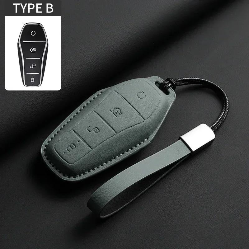 Car Key Cover Case Holder For Byd Han Ev Tang Dm Qin Plus Song Pro Max Yuan Dolphin E2 Protector Auto Key Car Accessories
