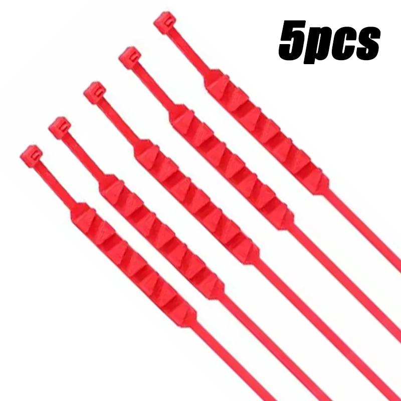 3/5pcs Anti-Skid Snow Chains for Motorcycles Bicycles Winter Tire Wheels Non-slip Cable Ties Motorbike Emergency Tire Chain Tool