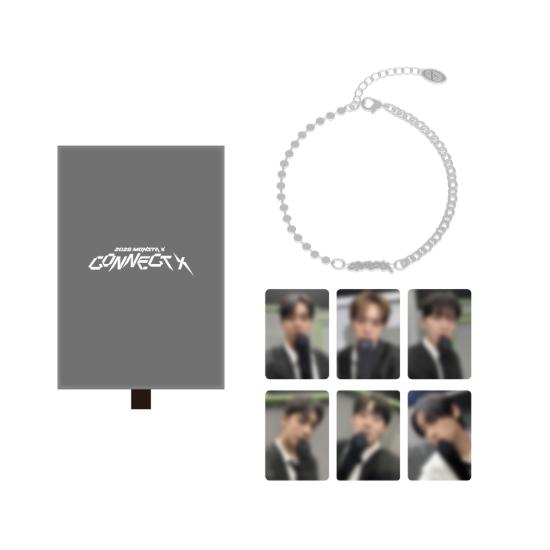 Pre-order 2025 MONSTA X CONNECT X Official MD Silver Bracelet
