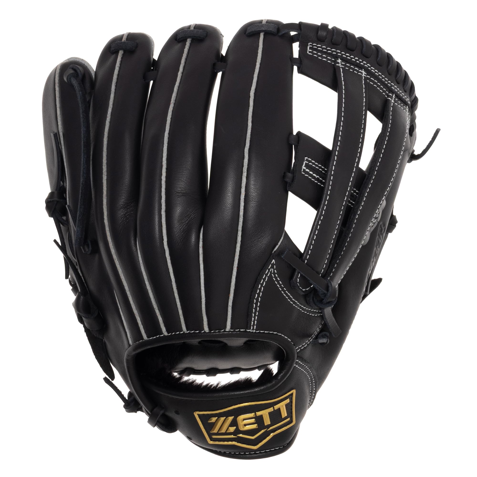 ZETT Soft Steer Baseball Size 6 All-Around Glove, Right-Handed Throw, Black, (BRG352640) чёрный
