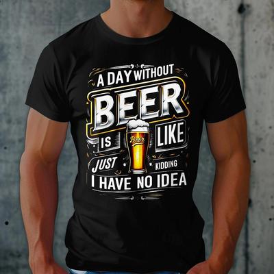 Summer Men's Clothes Fashion I Like Beer Graphic Short-sleeved T-shirt O-Neck Short Sleeve Tee Oversized Loose T-shirts Man
