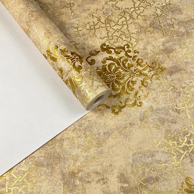 Luxury Classic Wallpaper Bedroom Living Room Relief Damask Wall Paper Roll Papel De Parede