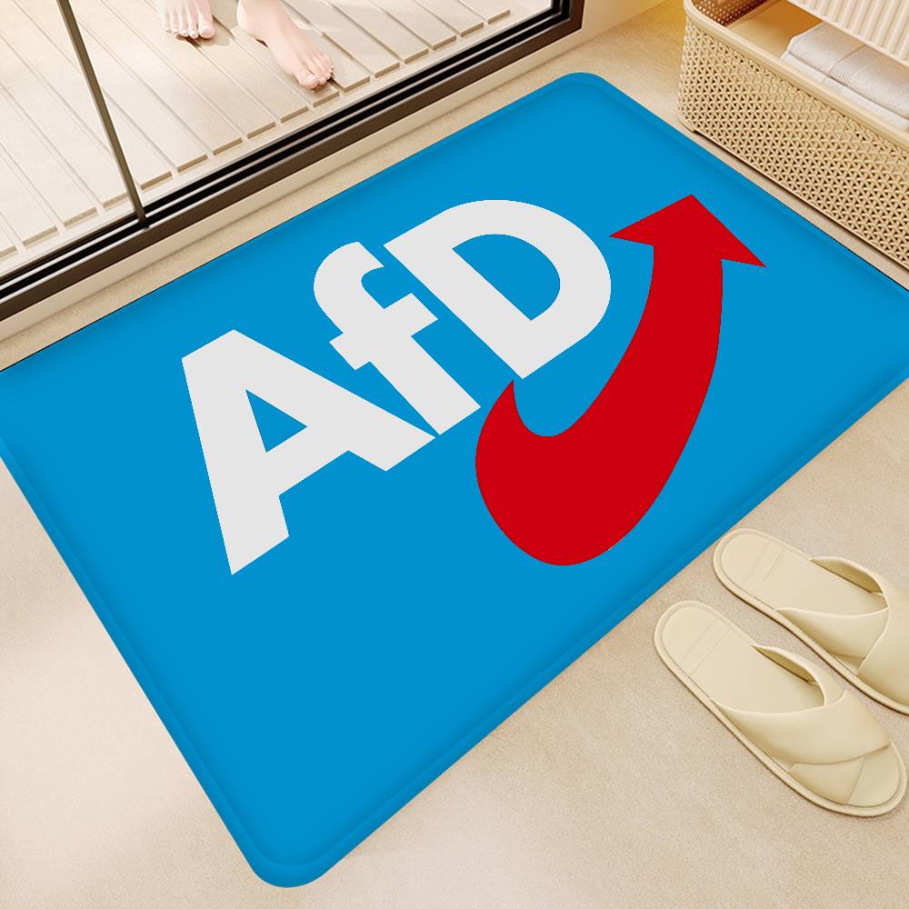 Political AfD Logo Room Mats Anti-slip Absorb Water Long Strip Cushion Bedroon Mat Household Carpets