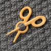 Brooch Pin with Woodenanimal Pattern
