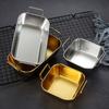Silver Gold Fried Food Trays Stainless Steel French Fries Plate Durable Snack Basket  Hot Pot