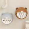 Bear Shape Plastic Wrap Storage Box Punch-Free Fresh Keeping Bags Dispenser  Bathroom
