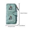 Cat themed long zipper wallet large capacity card holder unisex clutch bag stylish zippered coin purse suitable for daily use perfect gift for