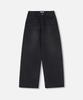 Np Studio Vintage Natural Wash Wide Denim Pants Black