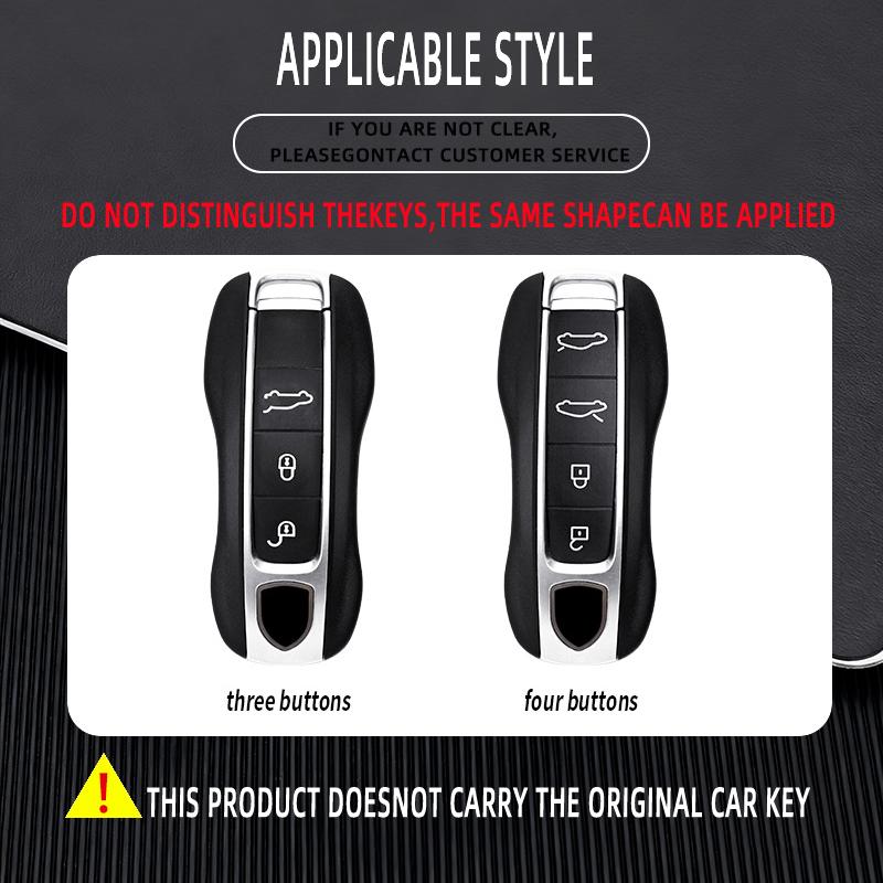 ACP1 3/4 Buttons Zinc Alloy Car Key Case Cover Shell Fob For Porsche Panamera Spyder Carrera Macan Cayman Cayenne 911 970 981 991