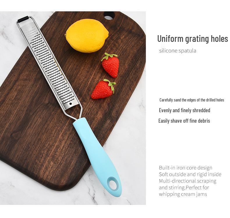 Stainless Steel Cheese & Lemon Zester Grater Peeler Tool