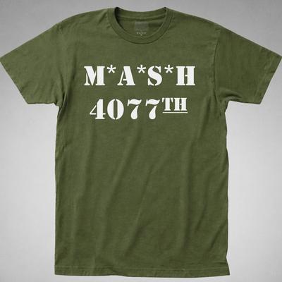MASH 4077 Th Shirt Hospital TV Show Army Military Division Vintage Retro Tee