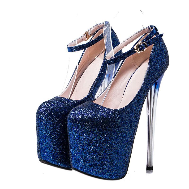 Big Size 41 42 43 Sexy Pumps Wedding Shoes Women Custom Ladies Shoes High Heels Glitter Pumps 19 cm Sexy Zapatos Mujer WSH2607